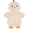 Best Pet Supplies Chicken Crinkle Plush Dog Toys for Interactive Play, Puppy and Senior Indoor Play, Colorful Chicken Toy Shape, Cute and Cuddly - Crinkle Chicken (Cream)