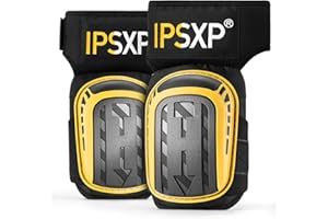 ‎IPSXP IPSXP Knieschoner Arbeiten, Robuste Schaum-Polsterung, Bequemes Gel-Polster, Strapazierfähigen Doppelriemen, Kniepolster für BAU-, Gartenarbeit, Verstellbar