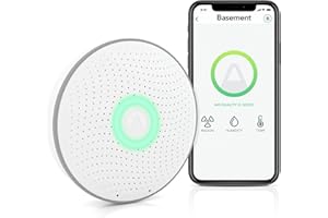 Airthings 2950 Wave Radon Detector Inteligente de Gas Radón con Monitor de Humedad y Temperatura, Preciso, Intuitivo e Inalámbrico, New Version