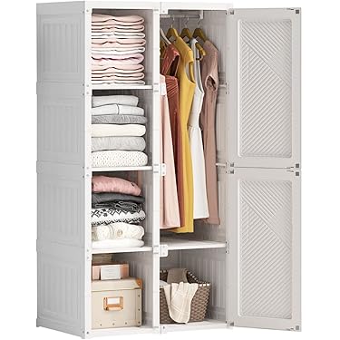 BAOYOUNI Verstelbare planken voor kast, opbergrek van metaal, uittrekbaar, kledingkast, opbergrek, zonder boren, spanstang voor keuken, badkamer, slaapkamer, ivoorkleurig