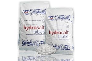 hydrosoft salt tablets 25kg Bags For Laundry Kitchen Dish Washing, Compatible to washing machine water softener, Food Grade Genuine British tablet salt Of Premium Quality dishwasher salt (2 Bags)
