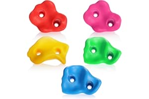 Robin Goods® 5x Prese da arrampicata di qualità premium - Pietre da arrampicata per bambini per parete da arrampicata, casa sull'albero o letto a soppalco - La parete da arrampicata regge fino a 200kg