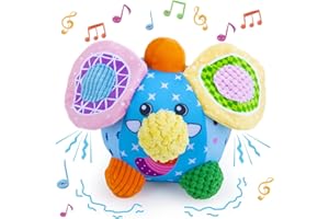 TEYTOY Baby Music Shake Dancing Ball Toys,Toddler Bouncing Bumble Ball Move and Crawl Sensory Toys for Kids, for Baby Boys Girls Preschool Learning