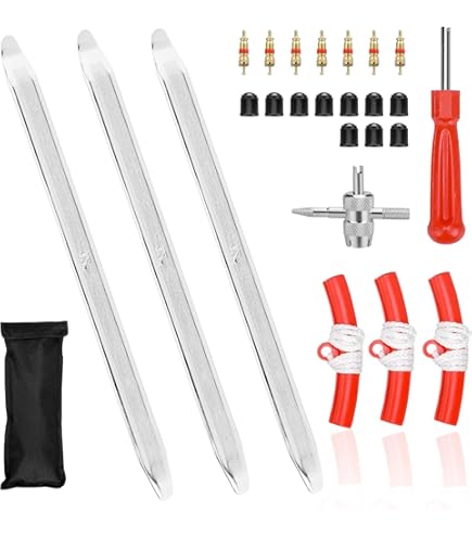 Set Smontagomme Vexran 3 Pezzi - Leve Per Pneumatici Auto, Moto E Bici, Con Accessori E Borsa - Foto 5