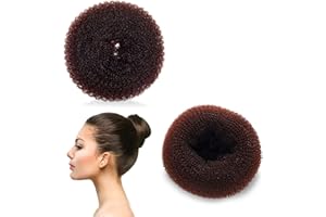 TRACOMPAN Hair Donut Bun Maker Hair Bun Shaper Ring Style Bun Ring Style Donut Bun Shaper Easy Bun Maker for Hair Chignon Hair Small Doughnut Shaper Hair Accessories for Short Thin Hair Women Girls (Medium)