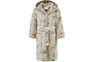 sei Design DEIN BIO-BADEMANTEL Frottee Baby Bademantel | 100% BIO Baumwolle | 6+ bis 3-4 Jahre | Kinder Bademantel