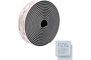 INDIAN STORE 24 3M SJ3550 Podwójna blokada Czarna taśma na rzep Samoprzylepna Bardzo mocna Elastyczna podkładka samoprzylepna Wodoodporna (25 mm x 2 metry)