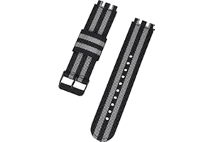 Shieranlee Compatible con Swatch Strap(17mm 19mm 20mm 22mm),Pulsera de Repuesto de Nylon Suave con Cierre Ajustable