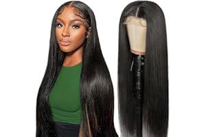 ALIPOP Perruque femme naturelle bresilienne Soie Lisse 5X5 lace wig human hair straight wigs for women Perruque Cheveux Humains Facile à porter perruque femme naturelle 55cm-22inch