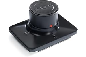 KRAMPOUZ Reinigungsstempel „CLEAN+“ für Crêpegeräte - Ideal zum Einbrennen, Einfetten und Reinigen von Gusseisenplatten - Stempel mit austauschbaren Pads für Crêpegeräte - Ref ATE1