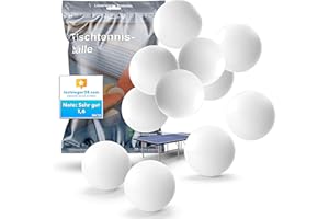 TK Gruppe Timo Klingler Pelotas de Ping-Pong - Blancas - 40 mm - para Entrenamiento y competición - Tenis de Mesa para Interi