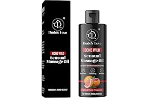 DUDE'S LOVE DL Organic-Edible Fruity Sensual Body Massage Oil | Essential Oils of Grapefruit & Lime Coconut oil Sesame Oil Couples | Intimate Oil for Date Night & Massage Therapy | Non-greasy Non-Staining-100 ML