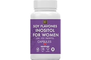 METASUPERFOODS Inositol Max Soy Isoflavones 10,000 milligrams | Diindolymethane DIM | PCOS | Evening Primrose Oil Estrogen Supplement Woman 60 Capsules High Strength