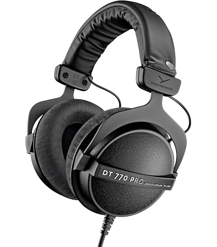 beyerdynamic DT 990 PRO wired on-ear studio headphones with one