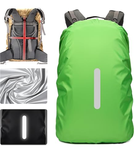 Avana - Protezione Antipioggia per Zaini con Strisce Riflettenti, Impermeabile (Medio (26-40L), Nero Avana - Protezione Antipioggia per Zaini con Strisce Riflettenti, Impermeabile (Medio (26-40L), Nero