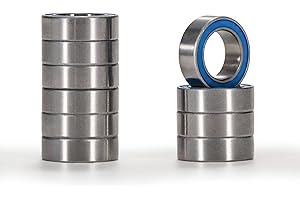 XiKe MR85-2RS Łożyska kulkowe 5x8x2.5mm Gumowe uszczelnione MR85RS Stal chromowa Miniaturowe łożyska kulkowe zwykłe, 10 szt.