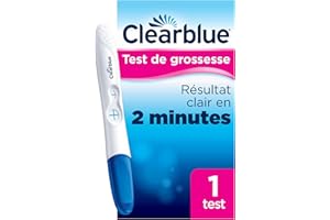 Clearblue Test De Grossesse Pratique et Rapide, Fiable à Plus De 99%, 1 unité