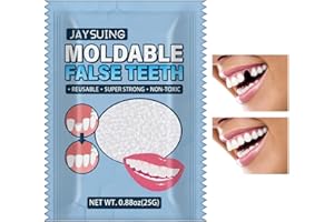 Virtcooy réparation Dentaire temporaire,réparation Dents - Perles Thermiques pour Le Remplissage Fixer la dent cassée ou l'adhésif la prothèse Dentaire Fausses Accessoires