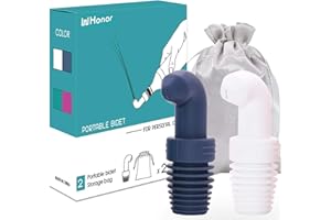 WHONOR Portable Bidet, Travel Bidet, The Movable Small Bidet for Bottle, Personal Handheld Toilet Bidet Shattaf for Women Care Baby Cleaning Hemorrhoids (Gray+White)