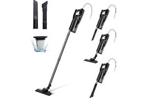 LINKIFLY Aspirapolvere con Filo C8, Scopa Elettrica con Filo 20000 Pa Aspirazione Potente, 600W Aspirapolvere senza Sacco, Adatto a tutti i tipi dei pavimenti