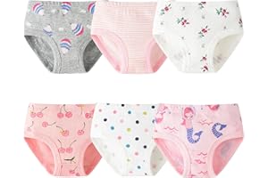 Charmi Braguitas Algodón Ropa Interior para Niña 2-7 Años Pack de 6