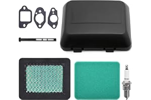 Filtro de Aire con Tapa y Junta para Honda GCV160-OHC GCV135 GCV160 GCV190 GC135 GC160 GC190 Cortacésped, JRISBO Motor GCV 160 Repuestos Parts Kit con Prefiltro Bujía Filtros