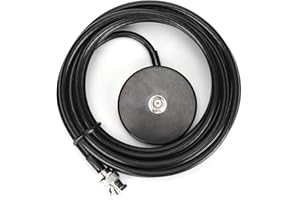 Dechoga Magnethalterungs-Basisantenne, Auto-Walkie-Talkie-Radio-Magnethalterung mit BNC-Stecker-Zuleitung 50-3¡­