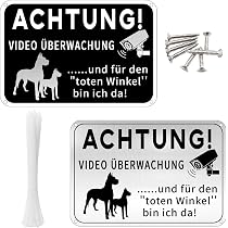 Warnschild „Warnung Vor Dem Hund“ – Aluminium, 30x20 Cm, Witterungsbeständig