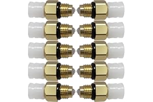 Airsusfat 10pcs Air Suspension Air Valve M8*1 for Benz W251 W164 W212 W211 W220 W221 New Air Suspension Shock Spring Connector Tube Brass Fittings 1643200625 1643200725