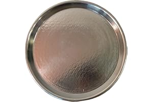 PARDINI - Teglia tonda in rame stagnato, bordo 2cm, diametro 30 cm, ideale per farinata, cecina, pizza o focaccia