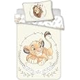 Lenzuola Per Bambini 100% Cotone - Set Copripiumino 100x135 + Federa 40x60 - Morbido Con Animali Koala Giraffa Tigre - Certificato Oeko-Tex