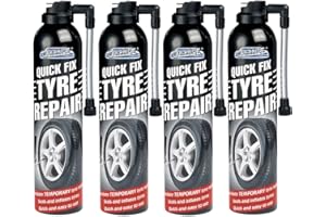RSA 4 X 300ml Quick Fix Car Flat Tyres Repair Foam Seals Inflate Puncture Bike Cycle