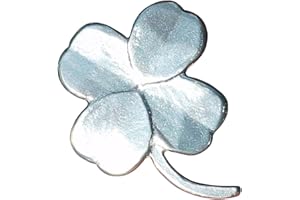 XAMIC Les Etains de Jumilhac Broche Trèfle, Faite Main en Etain, Fabrication Artisanale Francaise, par William Sturt, chez