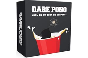 Dare Pong® Beer Pong se Encuentra con Verdad o Reto. Juego de Fiesta y Juego de Bebida para Adultos, Ideal para Beer Pong, Festivales y como Regalo!