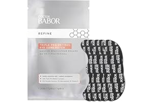 DOCTOR BABOR Parches de Retinol para los ojos, Parches antienvejecimiento para los ojos, Ayudan a reducir las ojeras y la hinchazón, Triple Pro-Retinol Renewal Eye Zone, 5 pares
