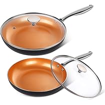 Wok Michelangelo Con Coperchio Padella Nido D'ape 34cm Wok In Acciaio Inox Cabilock 34cm - Padella Antiaderente A Nido D'Ape Per Fritture Wok Lagostina Padella Wok 31.5 Cm
