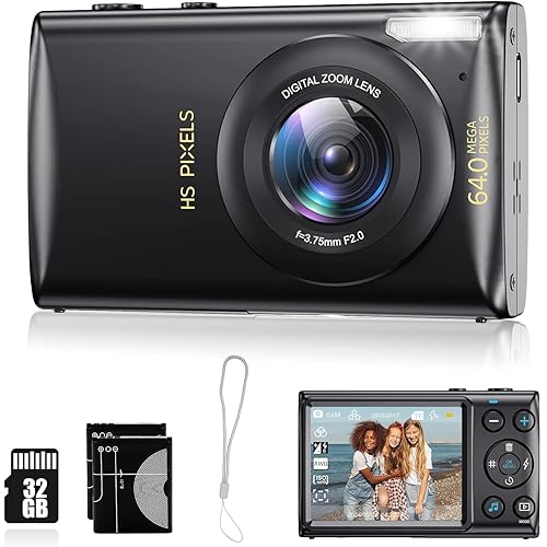 Digital Camera Vlogging 64MP Zoom