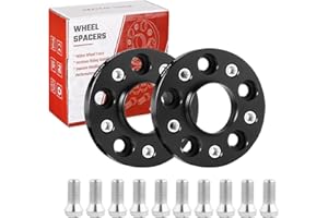 ISINEVER Spurverbreiterung 5x120 40mm 2x20mm 72,5 Kompatibel mit BMW 1er E87 3er E46 E93 5er E60 mit Radschrauben M12x1,5x25mm Spurplatten Distanzscheibe Spürverbreiterungsatz Schwarz