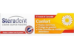 STERADENT Crème Fixative Confort à la Camomille Tube de 40 g