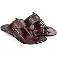 Royal Khwaab Men's Kolhapuri Chappal/Leather Slipper's/Ethnic Wear Handcrafted & Comfortable -E34