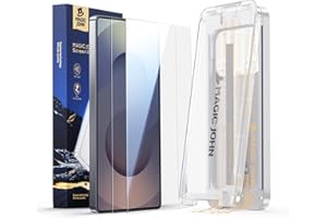 MAGIC JOHN 2 sztuki folii ochronnej na wyświetlacz Samsung Galaxy S25 Ultra, z nietłukącym się szkłem hartowanym, automatyczne usuwanie kurzu, bez pęcherzyków powietrza i HD Clear, łatwa instalacja