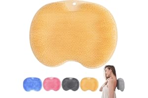 ENXINGO Feet Cleaner (Yellow) Piedi Scrubber per Doccia, Massaggiatore Piedi In Silicone, Spazzola per Il Piede con Ventose Antiscivolo per Esfoliazione, Digitopressione