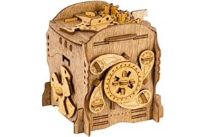 iDventure Cluebox - Captain's Nemo Nautilus - Escape Room Puzzle Box - 3D Wooden Puzzle for Adults - Brain Teaser - Birthday Gift for Men - Money Box