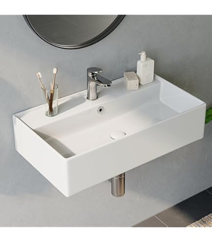 Grünblatt Aufsatz/Hänge-Waschbecken mit Lotus Effekt Nano-Beschichtung