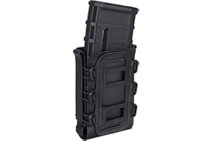 IDOGEAR Bolsa mag Bolsas para Revistas de Rifle de 5,56 mm, Carcasa Blanda Molle de 7,62 mm, Portador Magnético Universal para Revistas M4 AR15 M16 AK