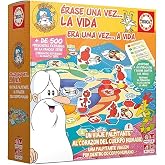 Educa - Once Upon a Time A Life, Educational Family Board Game with over 500 Questions and Answers on the Human Body and 5 To