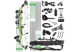 SHARROW Kit Arco Compound 30-55lbs Regolabile Caccia Arco Compound e Frecce Set per Adulti e Principianti Tiro con l'arco Set LH/RH