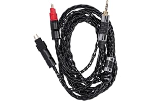 FDIT Słuchawkowy kabel audio, posrebrzany kabel audio OCC wyważony podwójną igłą 8 rdzeniową do HD600 / HD580 / HD650 / HD660s(4.4MMbalance)