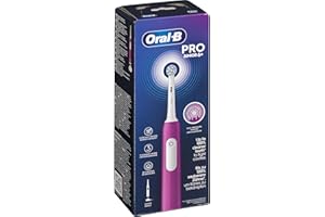 ‎ORAL-B Oral-B Elektryczna szczoteczka do zębów Pro Junior dla dzieci, fioletowa, 1 miękka szczotka, timer i wibracje, akumulator, od 6 lat