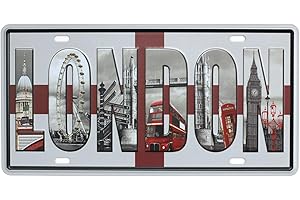 hioni Tin Signs Vintage I Love Londres placa decoración de la pared Póster Junta Art pintura decoración del hogar